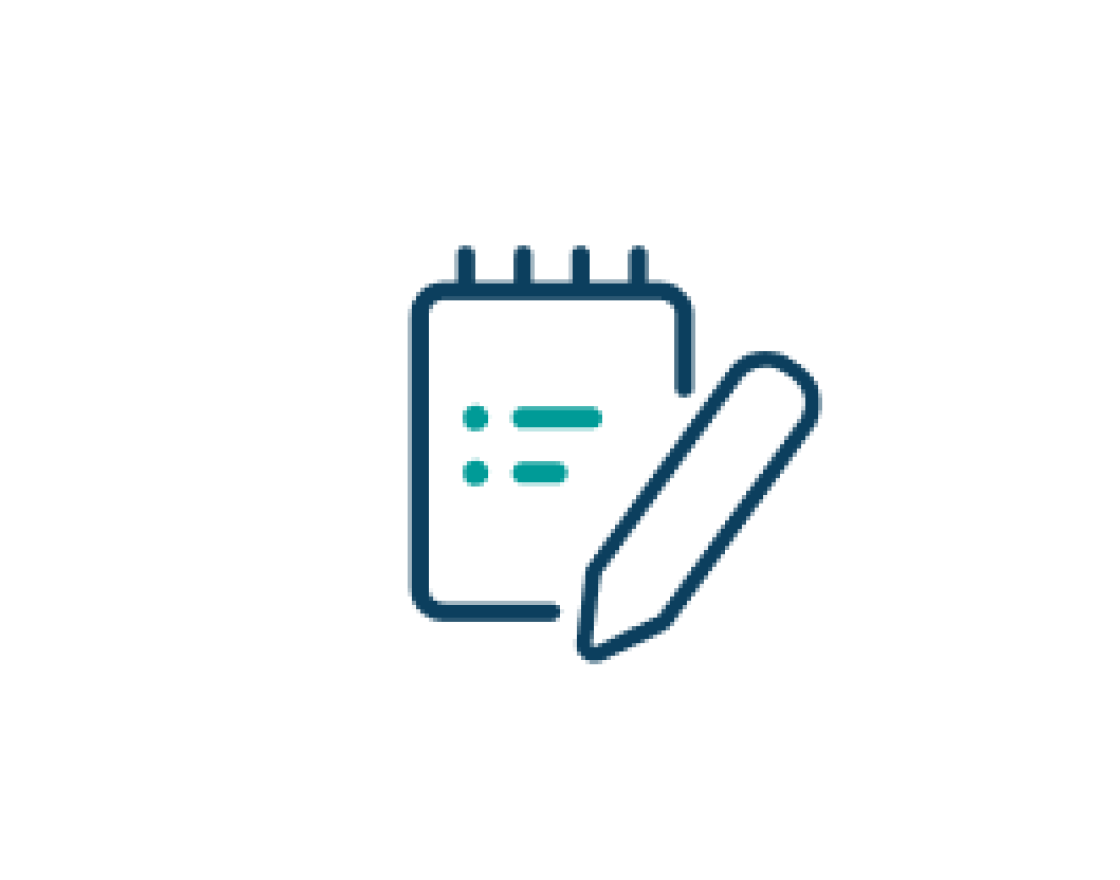 notepad and pen icon