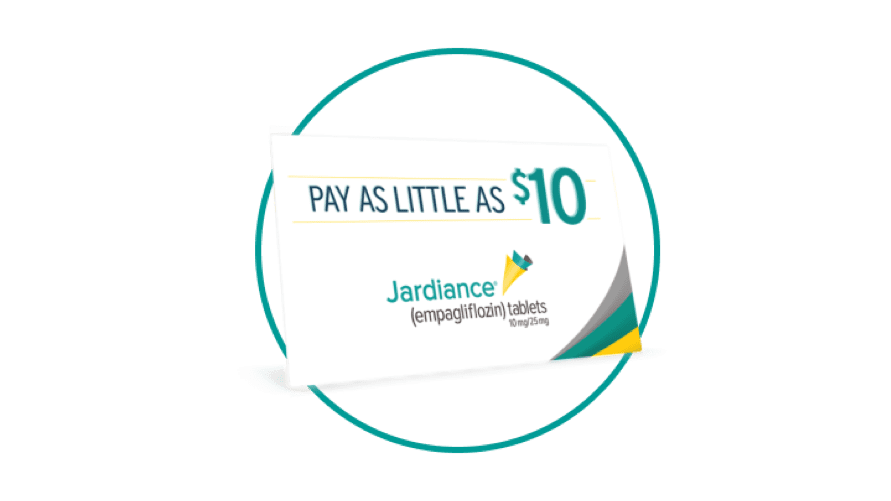 Jardiance® (empagliflozin) tablets Savings Card Icon