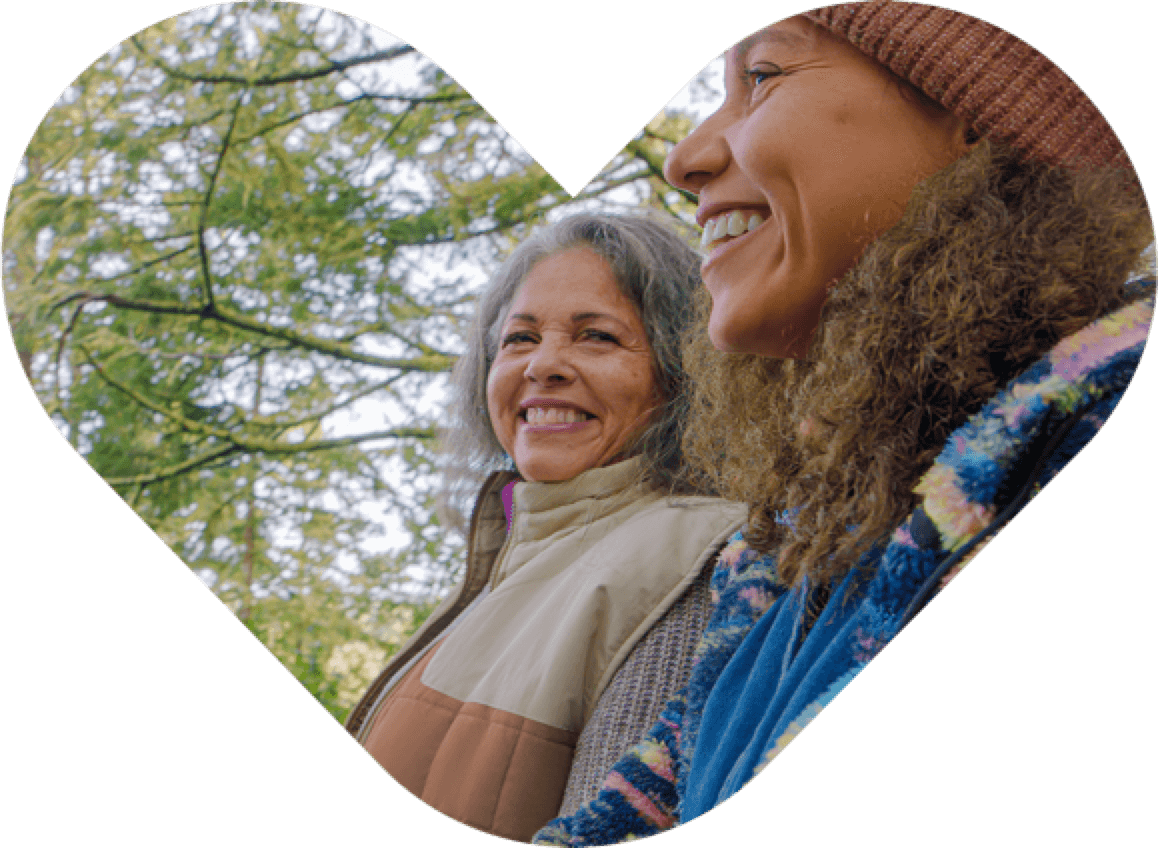 Two Women Smiling