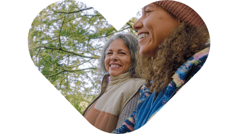 Two Women Smiling